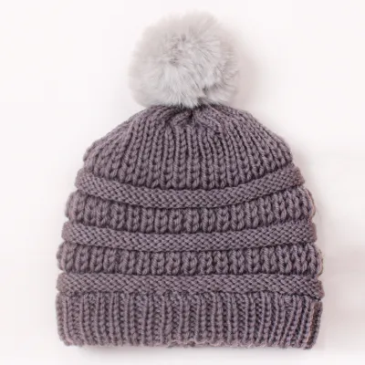Toddlers Newborn Baby Girls Boys Solid Color Knitted Turban Cap