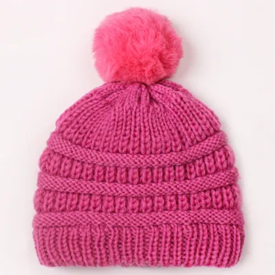 Toddlers Newborn Baby Girls Boys Solid Color Knitted Turban Cap