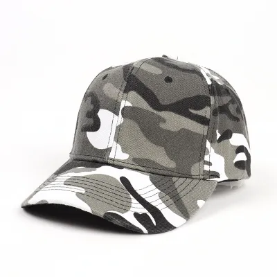 Unisex Camouflage Baseball Cap Acrylic Dome Hat for Soldiers