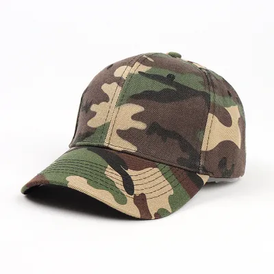 Unisex Camouflage Baseball Cap Acrylic Dome Hat for Soldiers