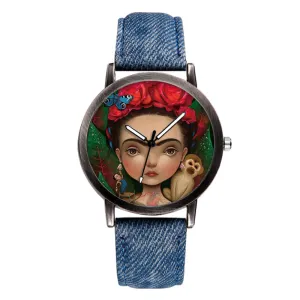 Women Cartoon Girl Pattern Quartz Watch