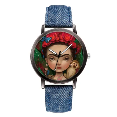 Women Cartoon Girl Pattern Quartz Watch