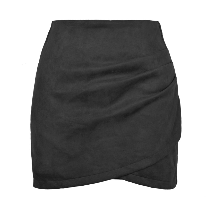 Wholesale Suede Solid Color Autumn Winter Women Irregular
