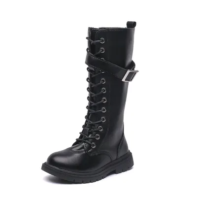Children Kids Toddlers Girls Microfiber Ankle Boots Solid Color Unisex Leisure Rubber Sole PU Insole