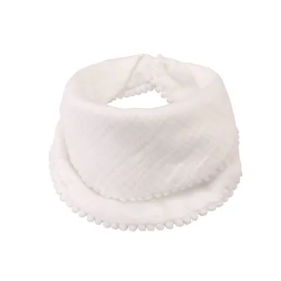 Toddlers Newborn Baby Handkerchief Bib Burp Cloth 31*31cm Pure Cotton Unisex Solid Color