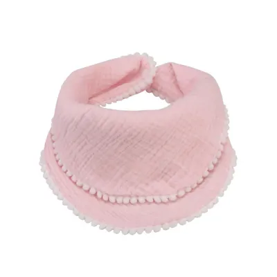 Toddlers Newborn Baby Handkerchief Bib Burp Cloth 31*31cm Pure Cotton Unisex Solid Color