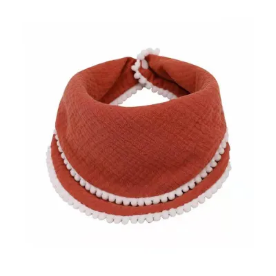 Toddlers Newborn Baby Handkerchief Bib Burp Cloth 31*31cm Pure Cotton Unisex Solid Color