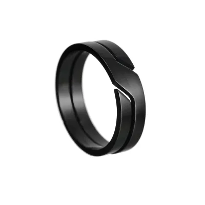 Wholesale Men Popular Stainless Steel Hollow Ring