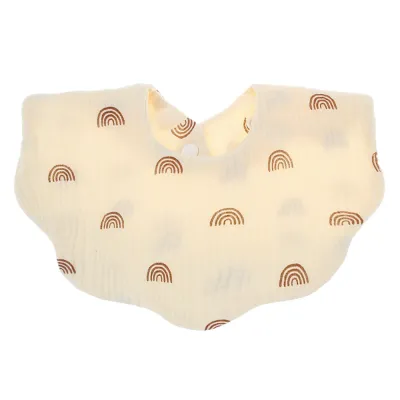 Toddlers Newborn Baby Printed Cotton Bib Burp Cloth Unisex