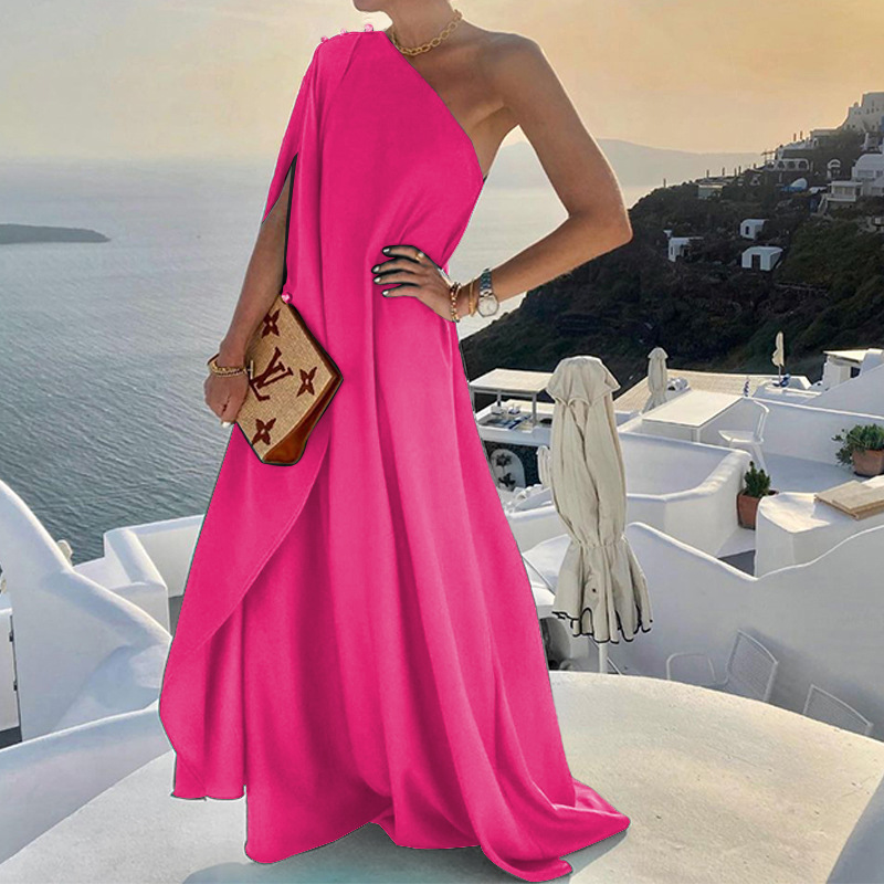 Wholesale Summer Vacation Women Fashion Solid Color Loose
