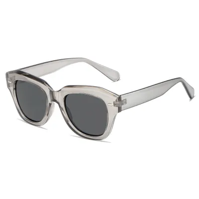 Unisex Fashion Candy Color Beige Nail Polygon Sunglasses