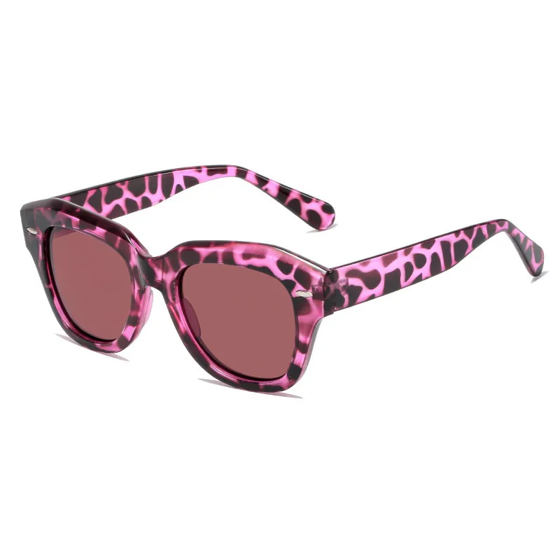 Unisex Fashion Candy Color Beige Nail Polygon Sunglasses