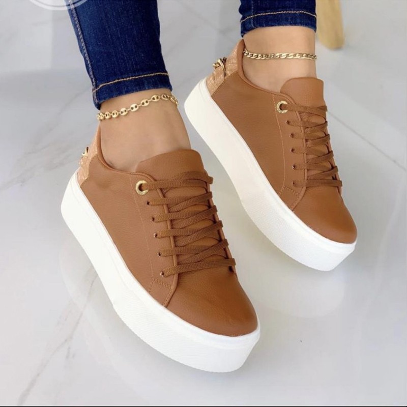 Wholesale Women'S Fashion Vintage Lace-Up Solid Color Flat