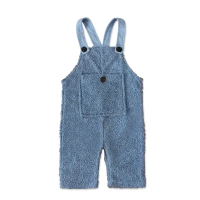 Toddlers Newborn Baby Boys Girls Pocket Solid Color Cotton Sleeveless Jumpsuit
