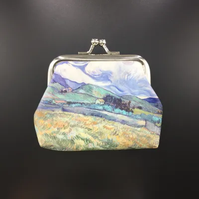 Women's Fashion Printed Van Gogh Oil Painting Creative Mini Wallet