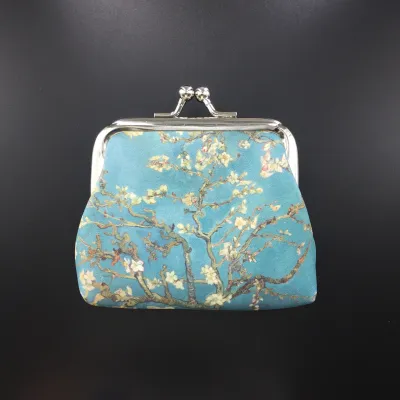 Women's Fashion Printed Van Gogh Oil Painting Creative Mini Wallet
