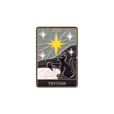 Wholesale Gothic Creative Skull Moon Sun Tarot Metal Brooch