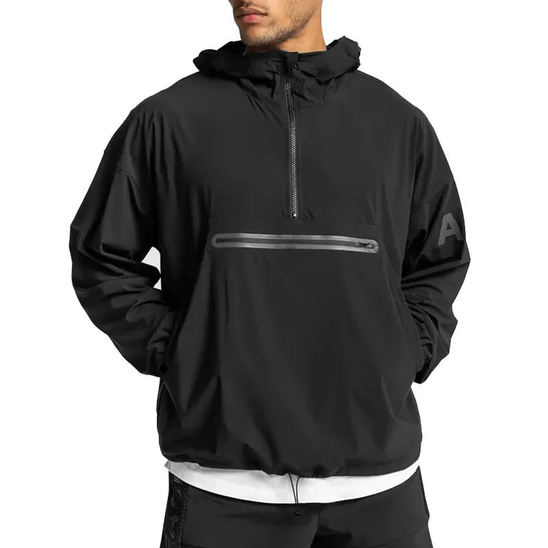 Men Casual Pullover Letter Print Hoodie Long Sleeve with Pocket Loose Fit