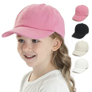 Kids Toddlers Boys Girls Casual Polyester Dome Peaked Cap