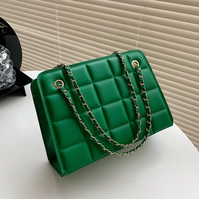 Women's Fashion Chain Indentation Small Square Bag