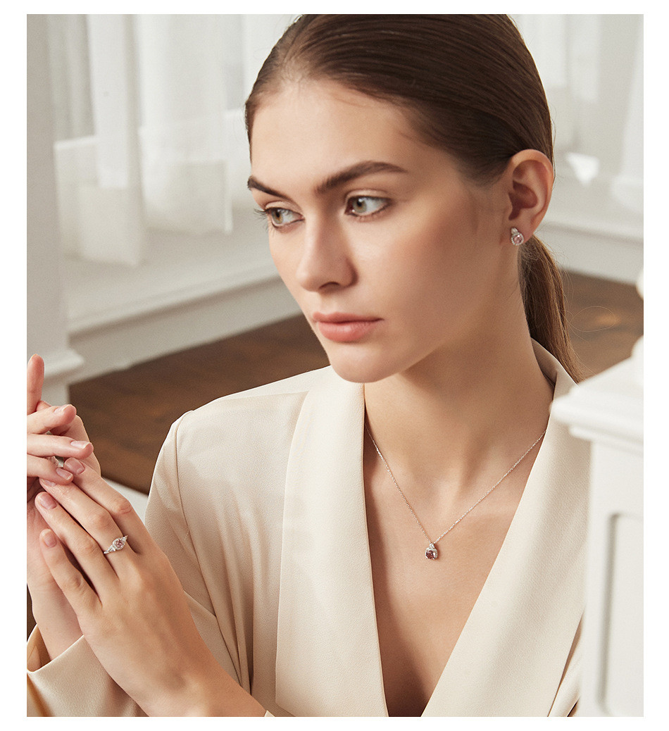 Wholesale Women'S Fashion Square Zircon Sterling Silver Ring