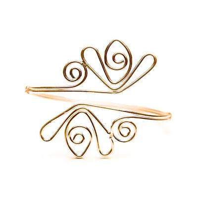 Women's Punk Exaggerated Metal Tulip Armband Bracelet