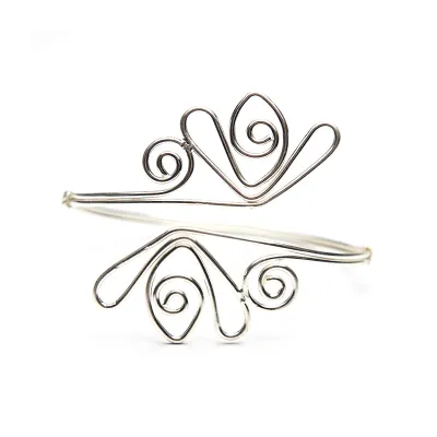 Women's Punk Exaggerated Metal Tulip Armband Bracelet