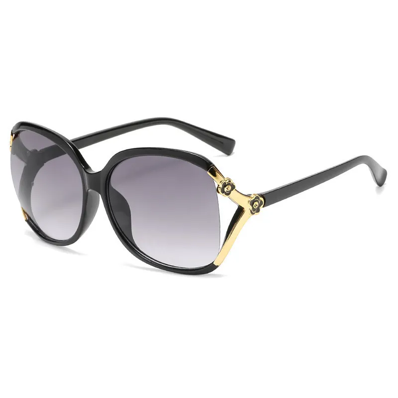 Women's Fashion Hollow AC Sunglasses Round Frame PC