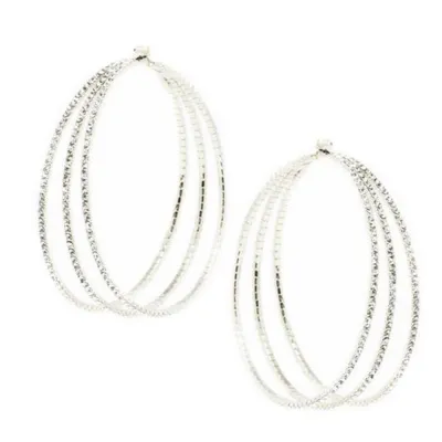 Women's Exaggerated Personality Multi-Layered Hoop Earrings Alloy Geometric Fashion