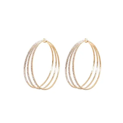 Women's Exaggerated Personality Multi-Layered Hoop Earrings Alloy Geometric Fashion