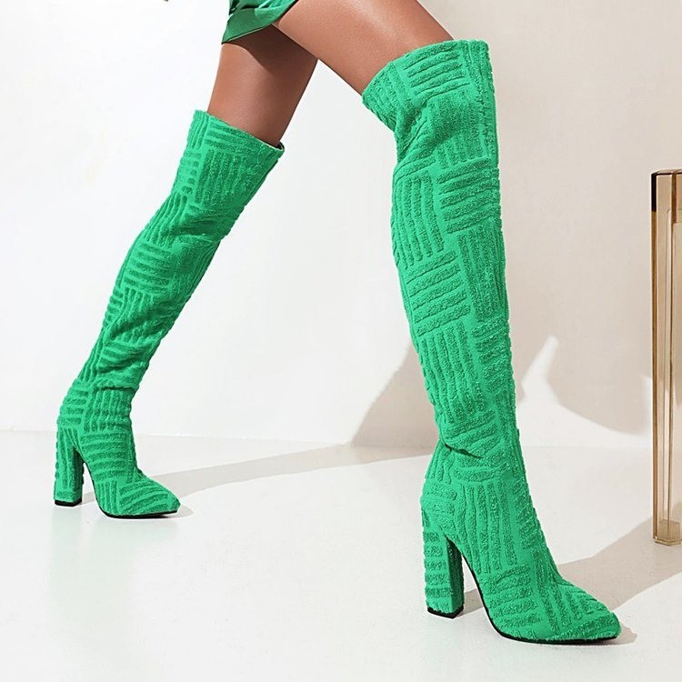 ブーツその他 Tall Puffer Boots in Khaki Poly Khaki Puffer Boot – The Oodie