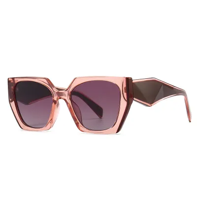 Women's Fashion Polygon Plastic PC Sunglasses