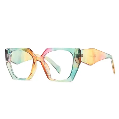 Women's Fashion Polygon Plastic PC Sunglasses