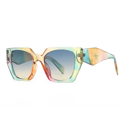 Women's Fashion Polygon Plastic PC Sunglasses