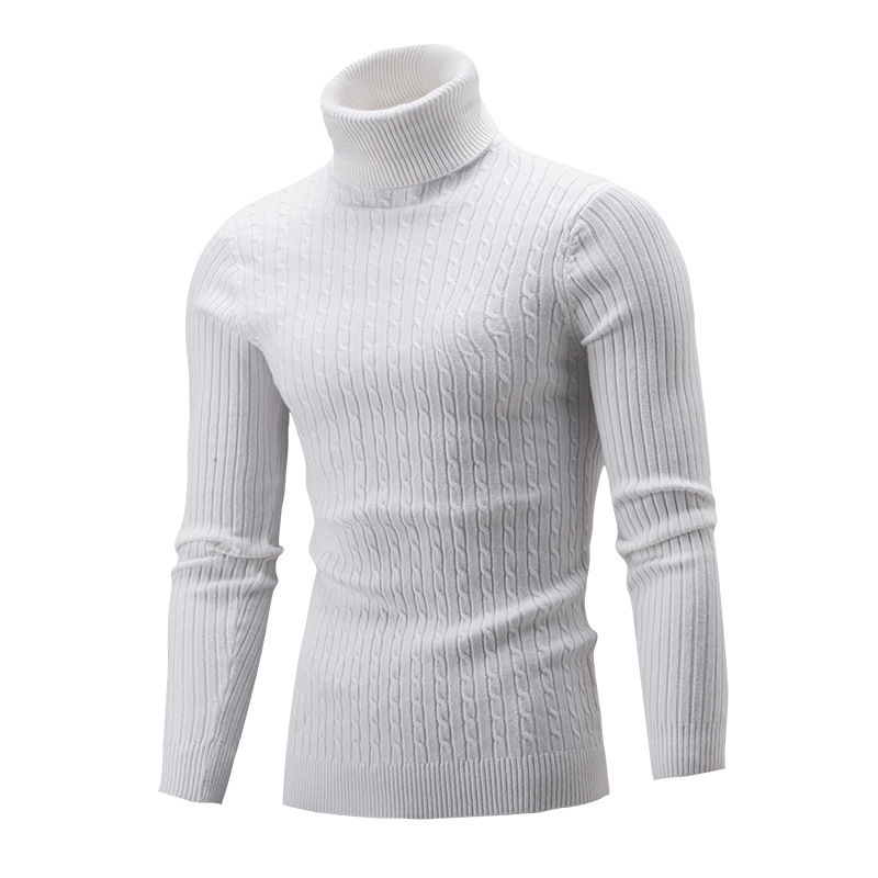 新品　BRIEFING　MENS BOUCLE TURTLE NECK KNIT Mens Turtleneck Sweater Pullover Twisted Pattern Casual