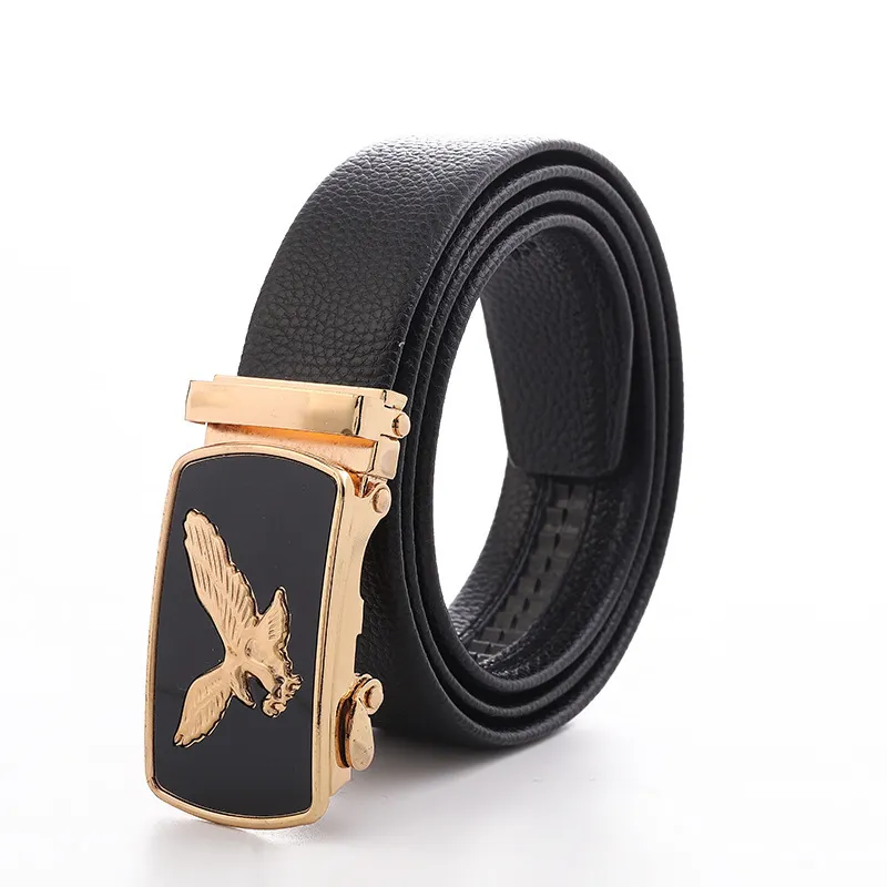 Men Business Horse Eagle Scratch Resistant Automatic Belt