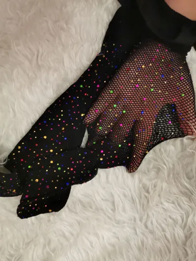 Women Fashion Sexy Rhinestone Fishnet Stockings