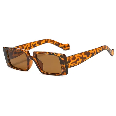 Women Fashion Transparent Square Sunglasses PC Frame