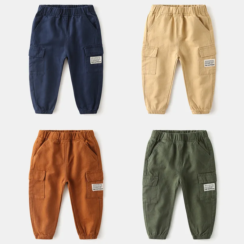 Children Kids Toddlers Boys Casual Cotton Blend Pants