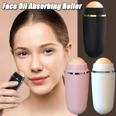 Women Volcanic Stone Oil-Absorbing Roller Ball Facial Degreasing Beauty Cleaning Massage