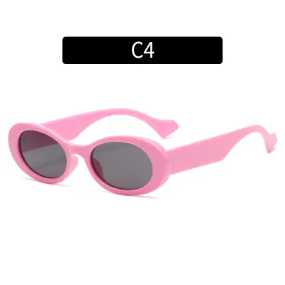Women Fashion Simple Oval Small Frame Sunglasses