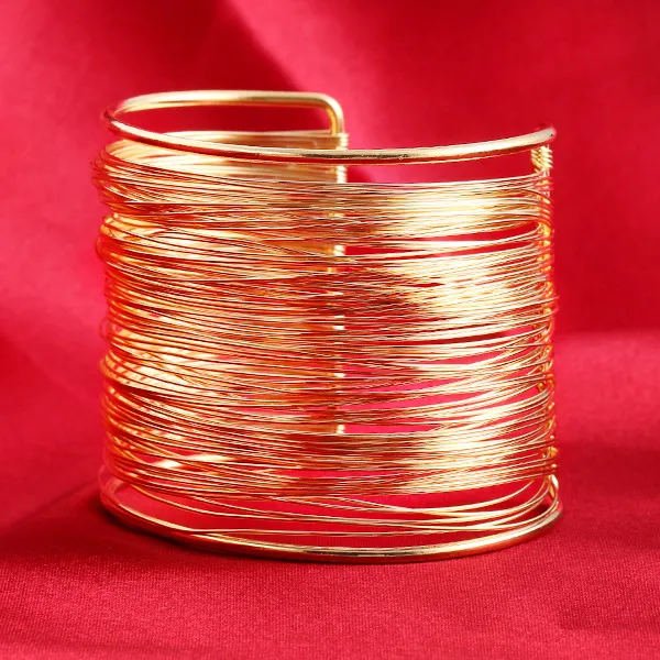 Fashion Exaggerated Punk Crown Wide Metal Bracelet