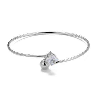 Women Creative Simple Heart-Shaped Open Bracelet