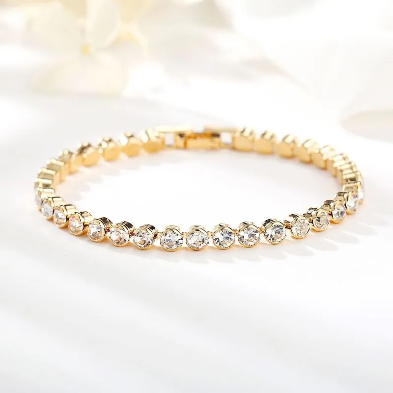Temperament Full Diamond Single Row Simple Diamond Bracelet