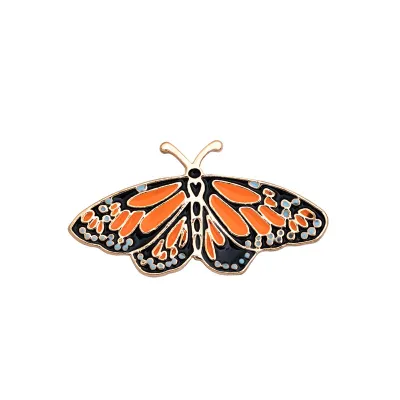 Creative Personality Butterfly Oil Drip Brooch Unisex Nature Alloy