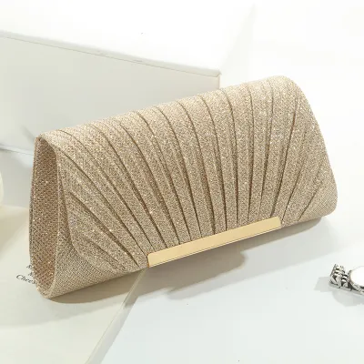Feminine Fashion Temperament Sequin Lock Evening Bag