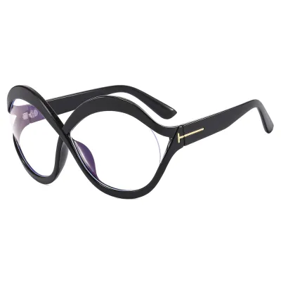 Women's Creative Oversized Round Hollow Sunglasses