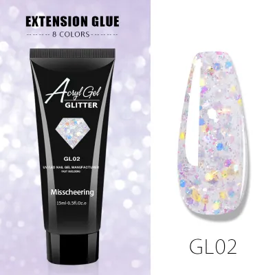 Women's Painless Sequin Nail Gel Extender - 12 Colors Vegetable Nail Polish