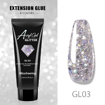 Women's Painless Sequin Nail Gel Extender - 12 Colors Vegetable Nail Polish