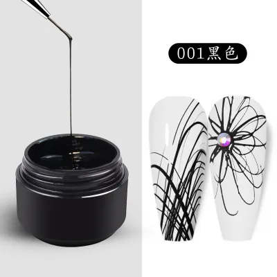 Women's Stretch Brushed Nail Polish Glue Spider Nail Art Creative Painting Phototherapy